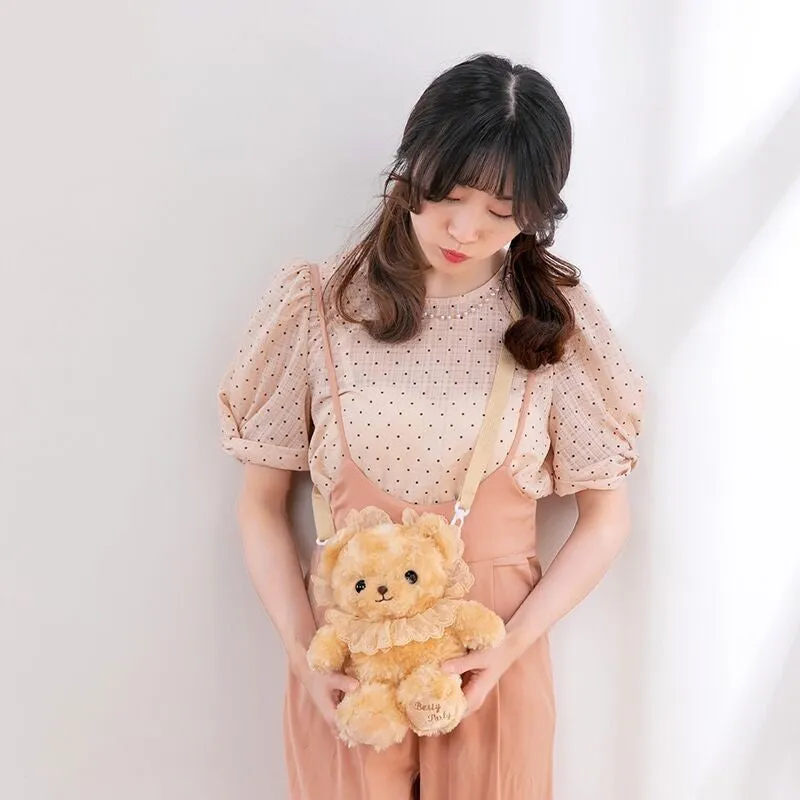 Plush bear backpack    HA1493