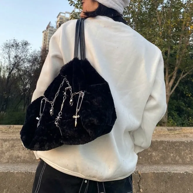 Plush Fluffy Shoulder Bag