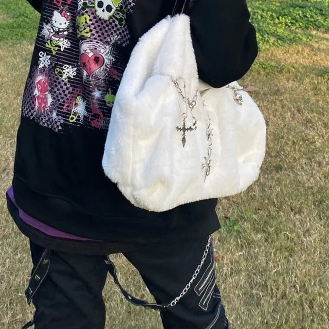 Plush Fluffy Shoulder Bag