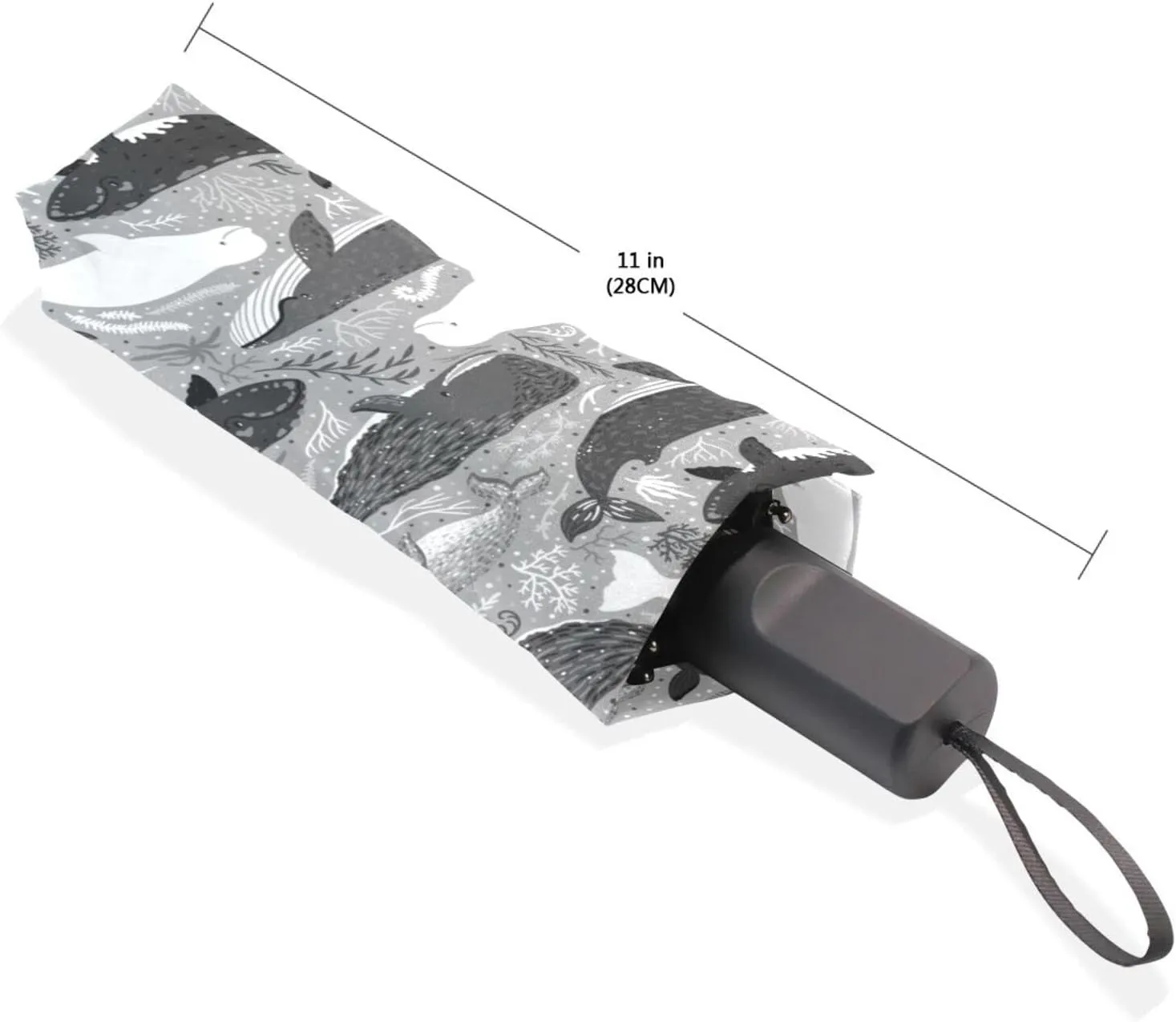 Poeticcity Rain Travel Umbrella, Hand Open Close Windproof Waterproof Folding Umbrella, Compact Canopy Strong Ray Parasol Umbrella