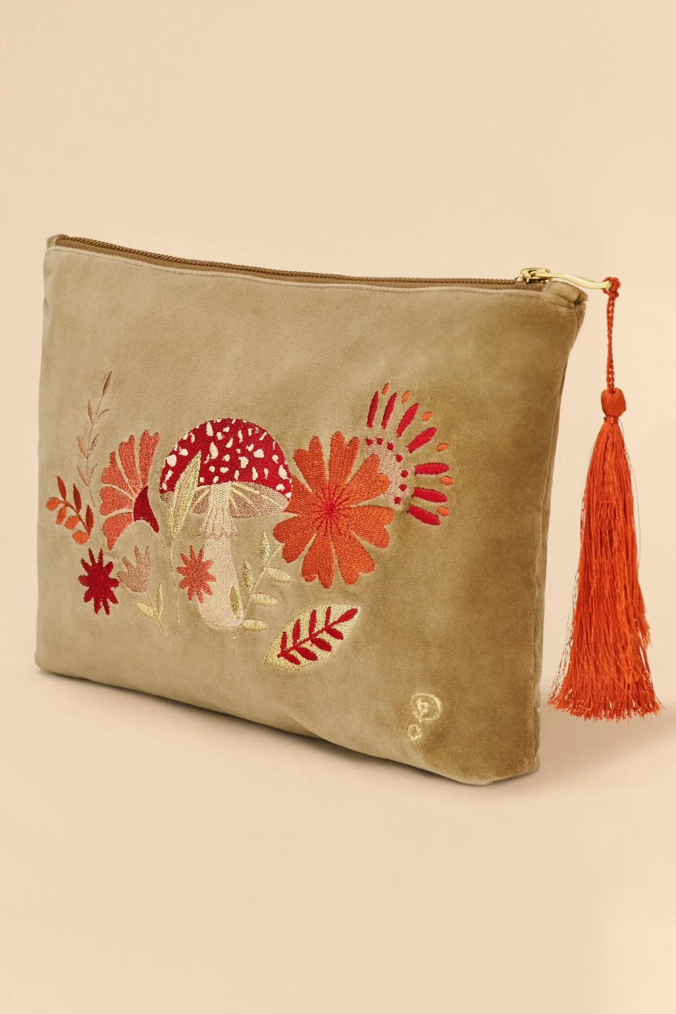 Powder Pouch Zip Tranquil Toadstool - Sage