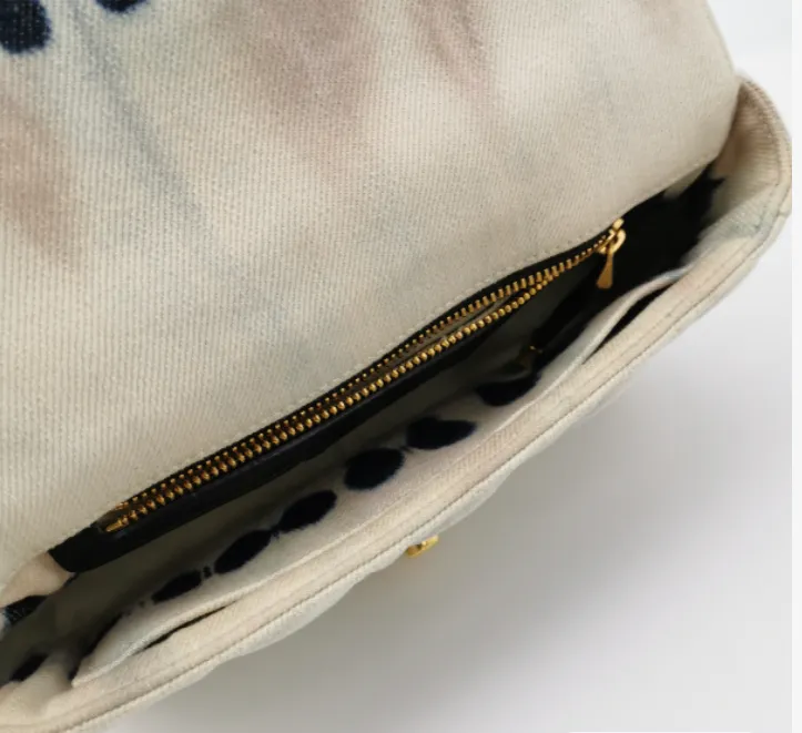 Preloved Dior Caro cannage canvas crossbody bag white 20cm*12cm*7cm 097840600327