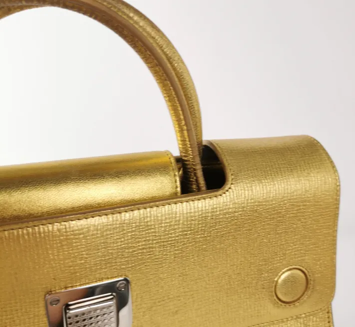 Preloved Dior Diorever Large bag cowhide golden color 30cm*21.5cm*13cm 2208187868530