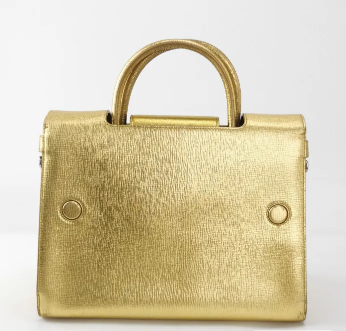 Preloved Dior Diorever Large bag cowhide golden color 30cm*21.5cm*13cm 2208187868530