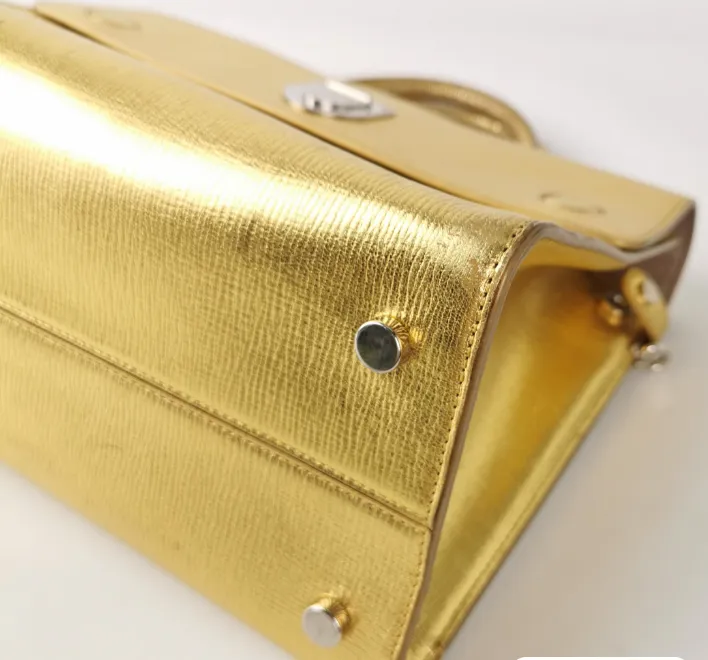Preloved Dior Diorever Large bag cowhide golden color 30cm*21.5cm*13cm 2208187868530