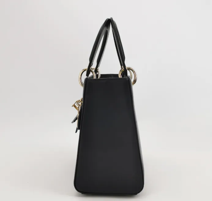 Preloved Dior Lady Dior  two-way bag cowhide black 24cm*20cm*12cm 250408781139748