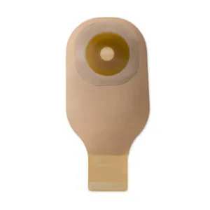 Premier One-Piece Drainable Ostomy Pouch – Flat Flextend Barrier, Lock 'n Roll Closure, Tape