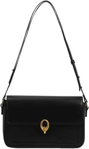 PU Leather Flap Shoulder Bag Trendy Armpit Hobo Bag Satchel Bag Fall Winter Purse Women Vintage Tote Bag