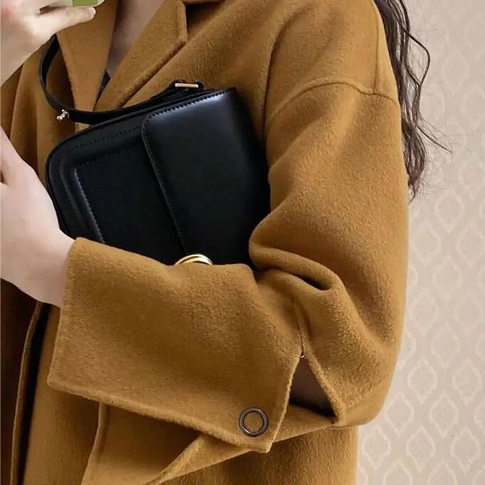 PU Leather Flap Shoulder Bag Trendy Armpit Hobo Bag Satchel Bag Fall Winter Purse Women Vintage Tote Bag