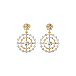 Rain-Dance - Lab Diamond Solitaire Earrings