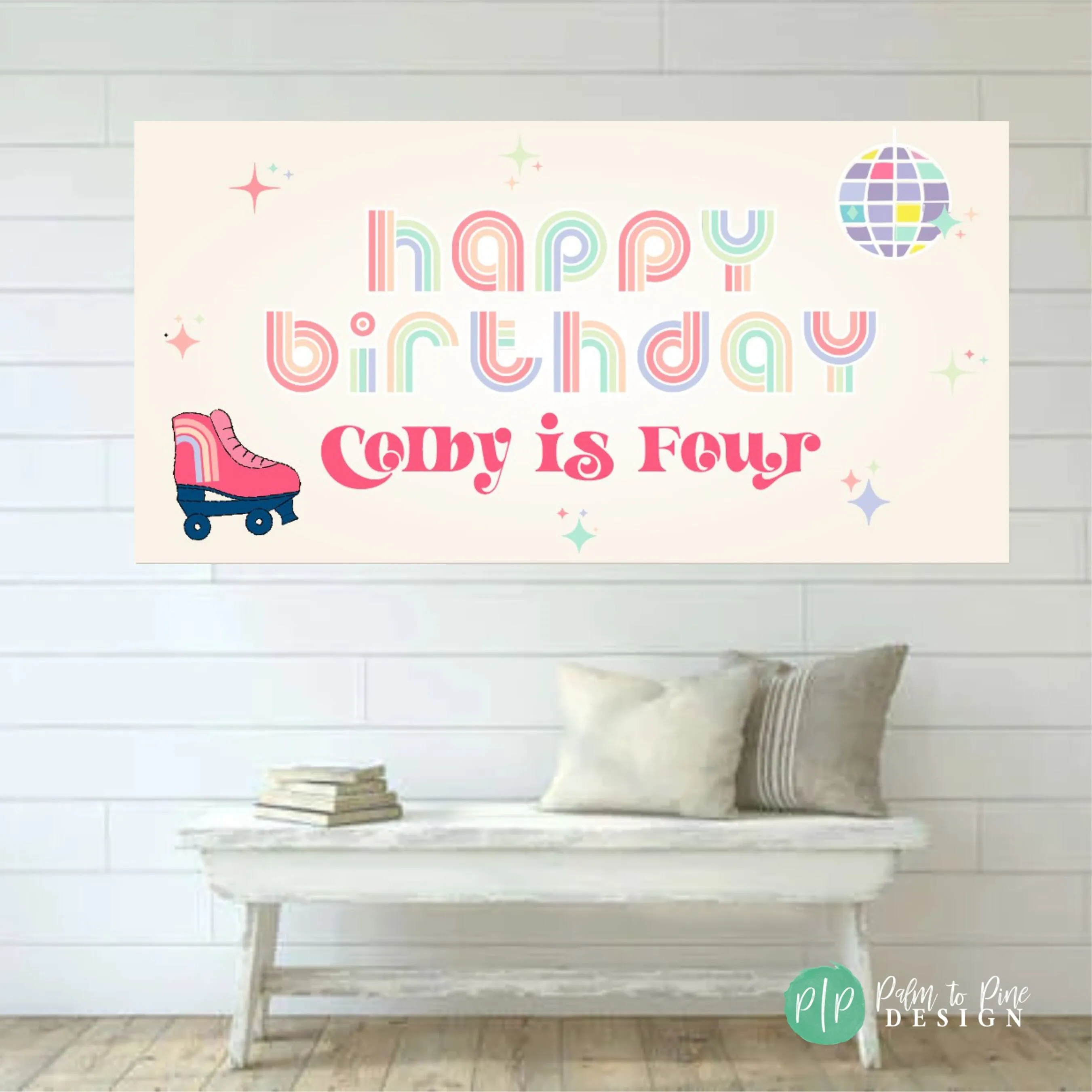Rainbow Birthday Banner