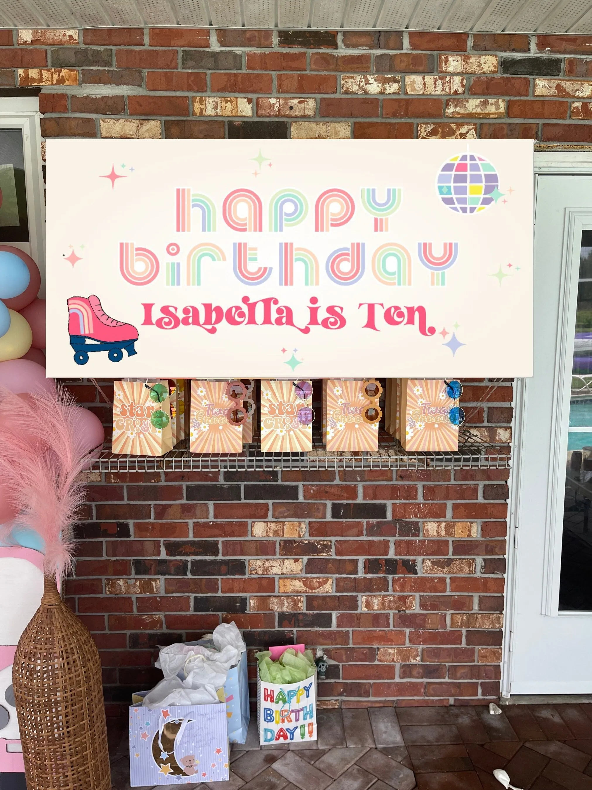Rainbow Birthday Banner