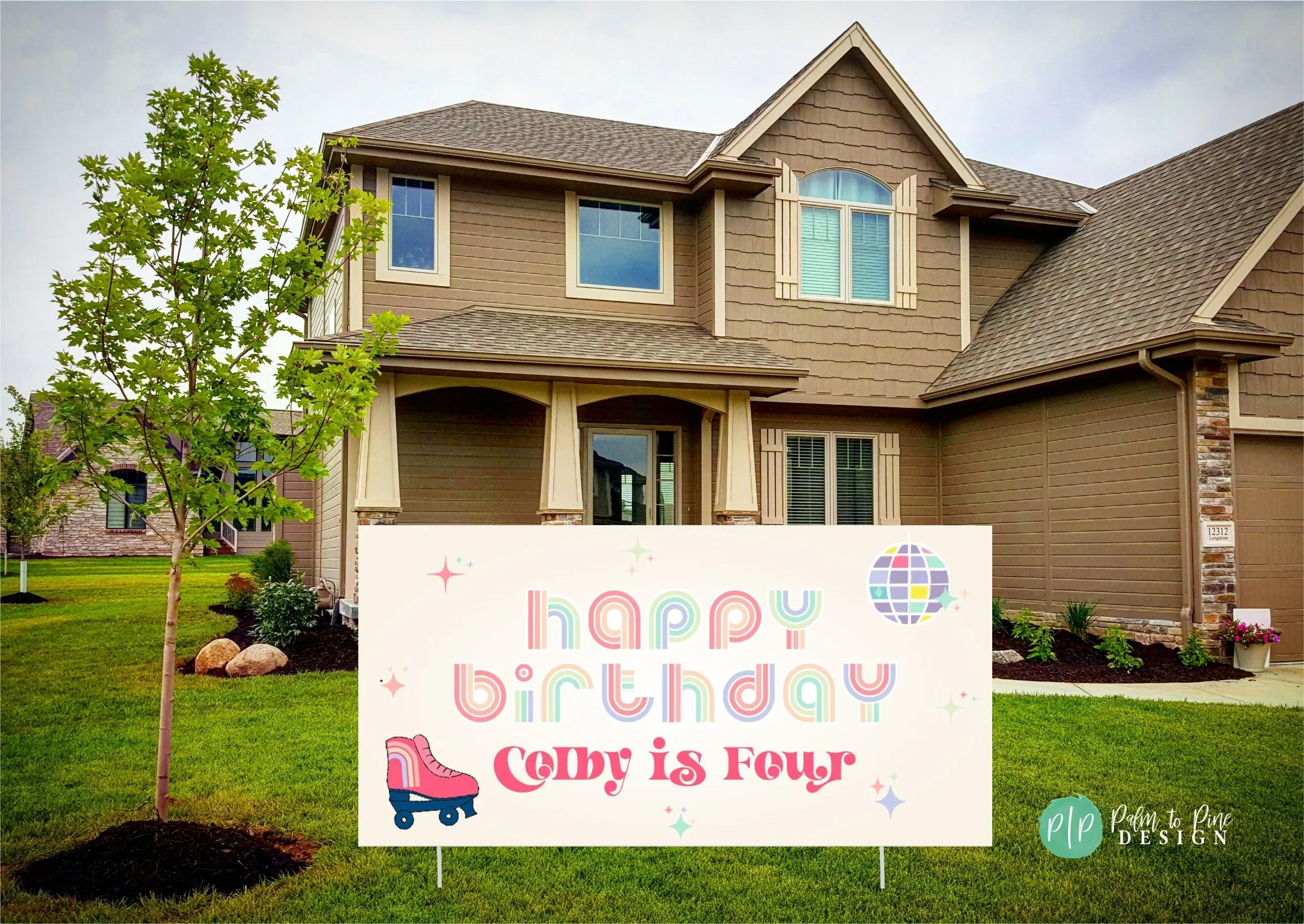 Rainbow Birthday Banner