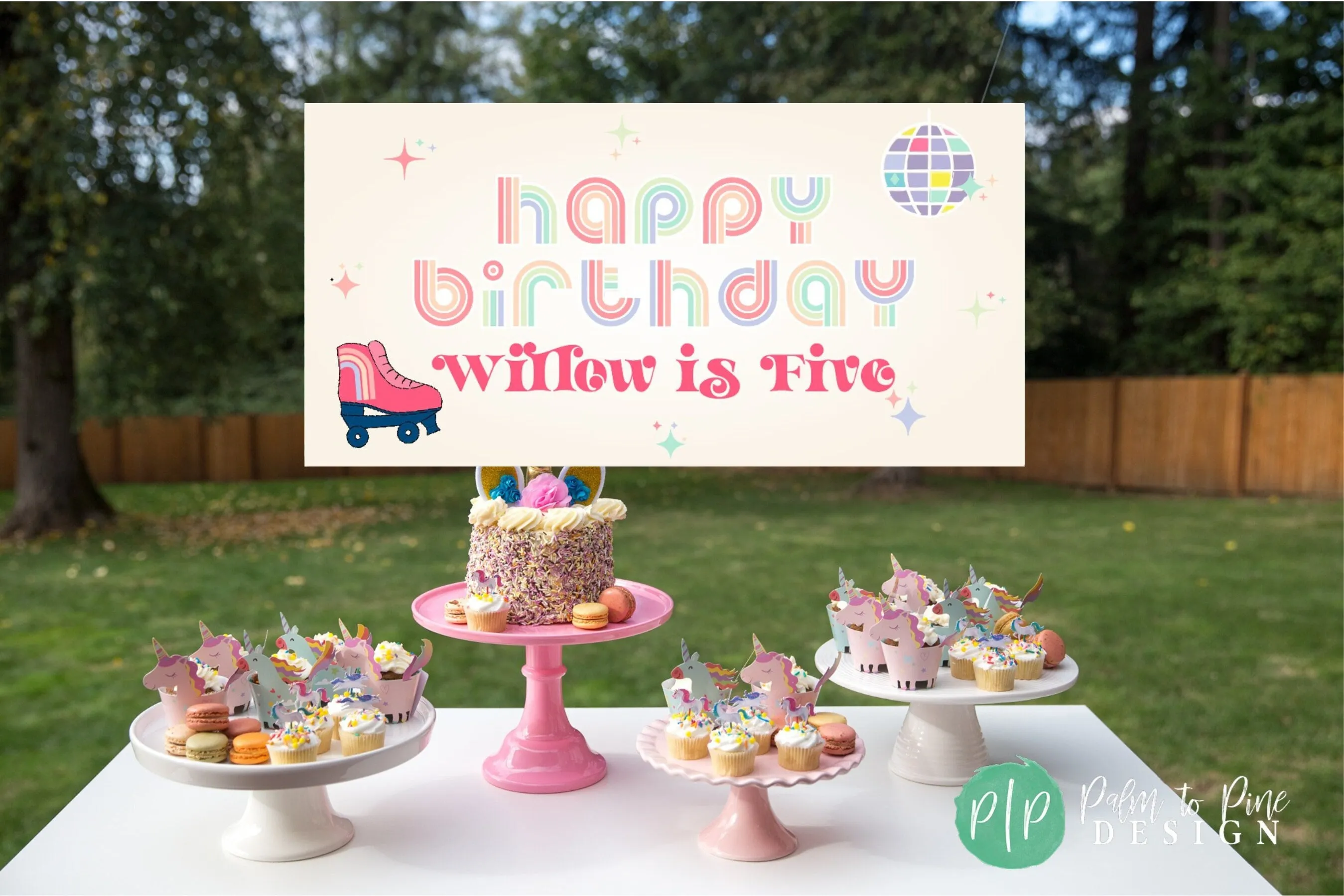 Rainbow Birthday Banner