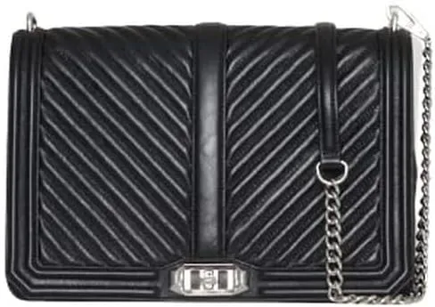 Rebecca Minkoff Women's Chevron Quilted Love Crossbody Bag