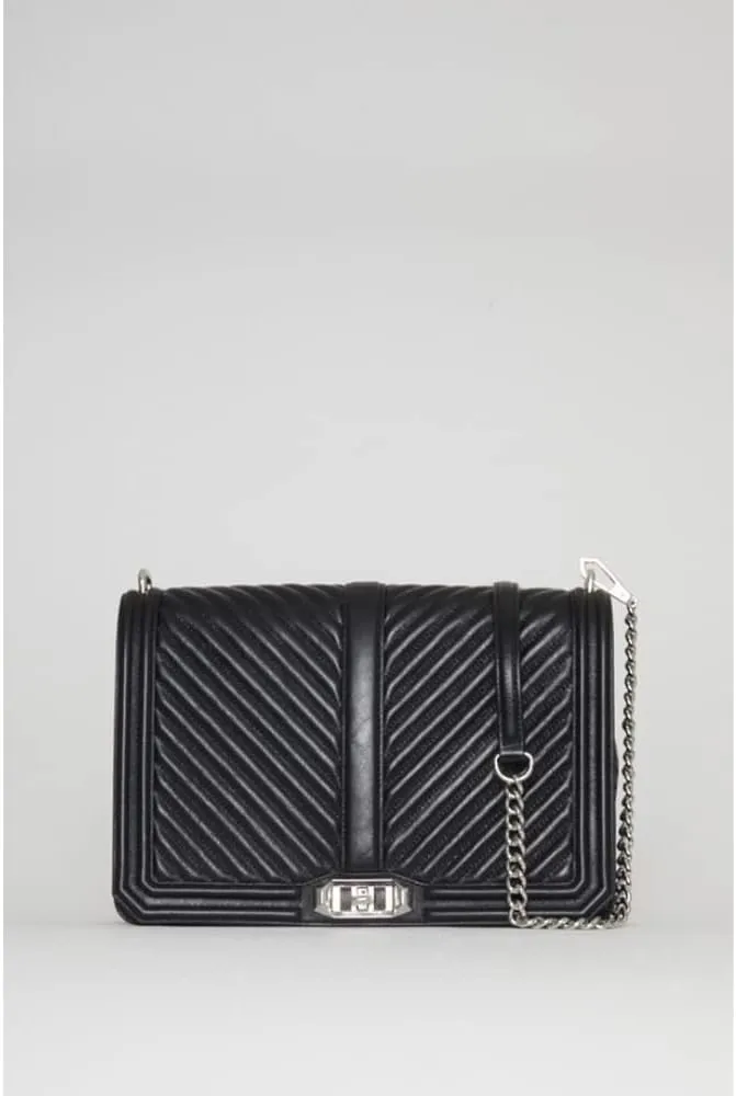 Rebecca Minkoff Women's Chevron Quilted Love Crossbody Bag
