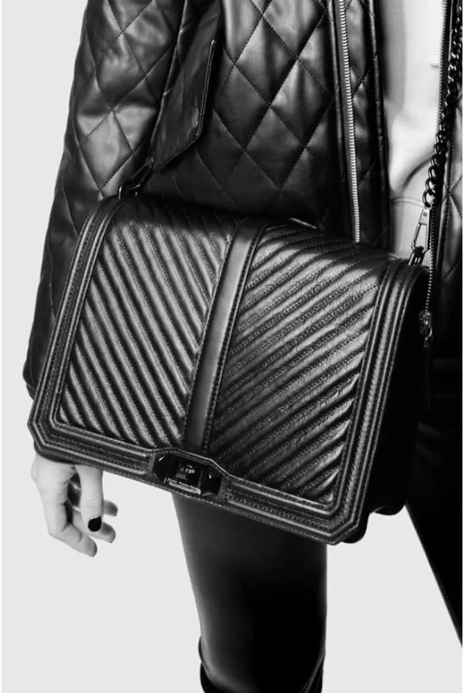 Rebecca Minkoff Women's Chevron Quilted Love Crossbody Bag