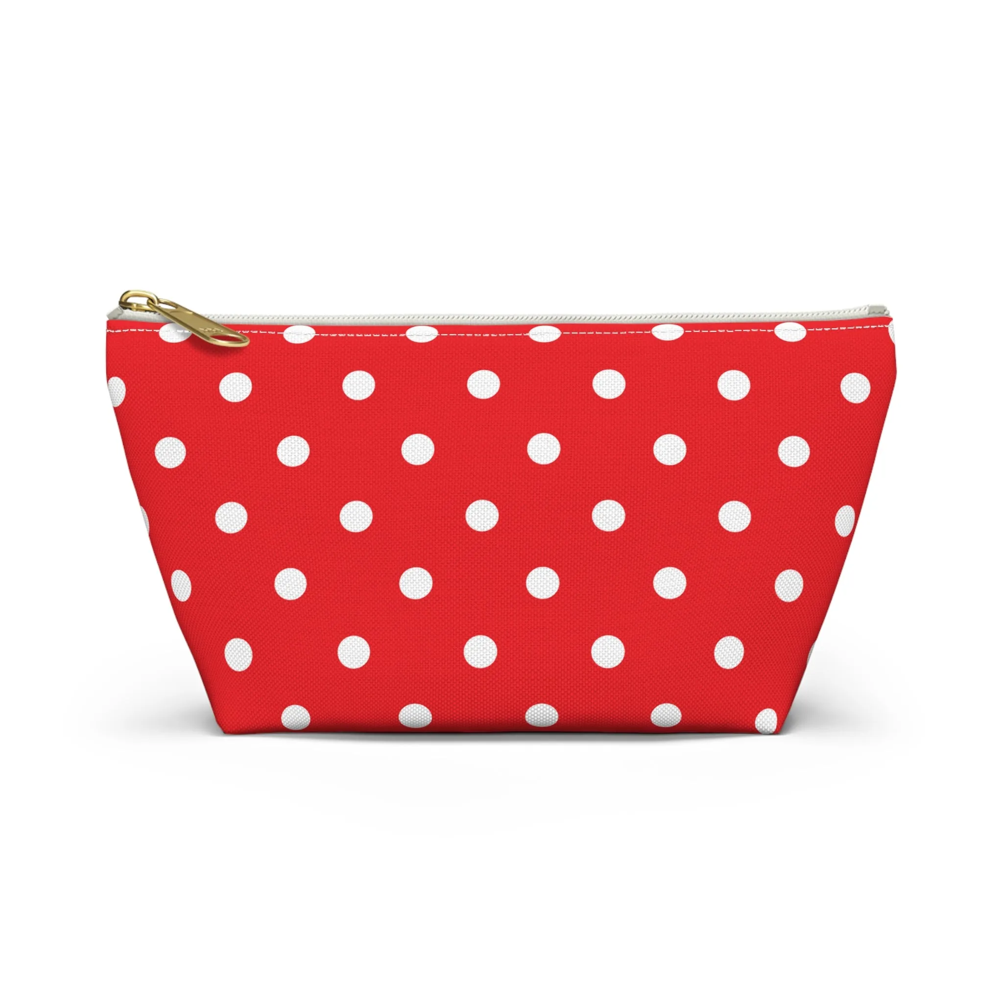 Red and White Polka Dot Accessory Pouch