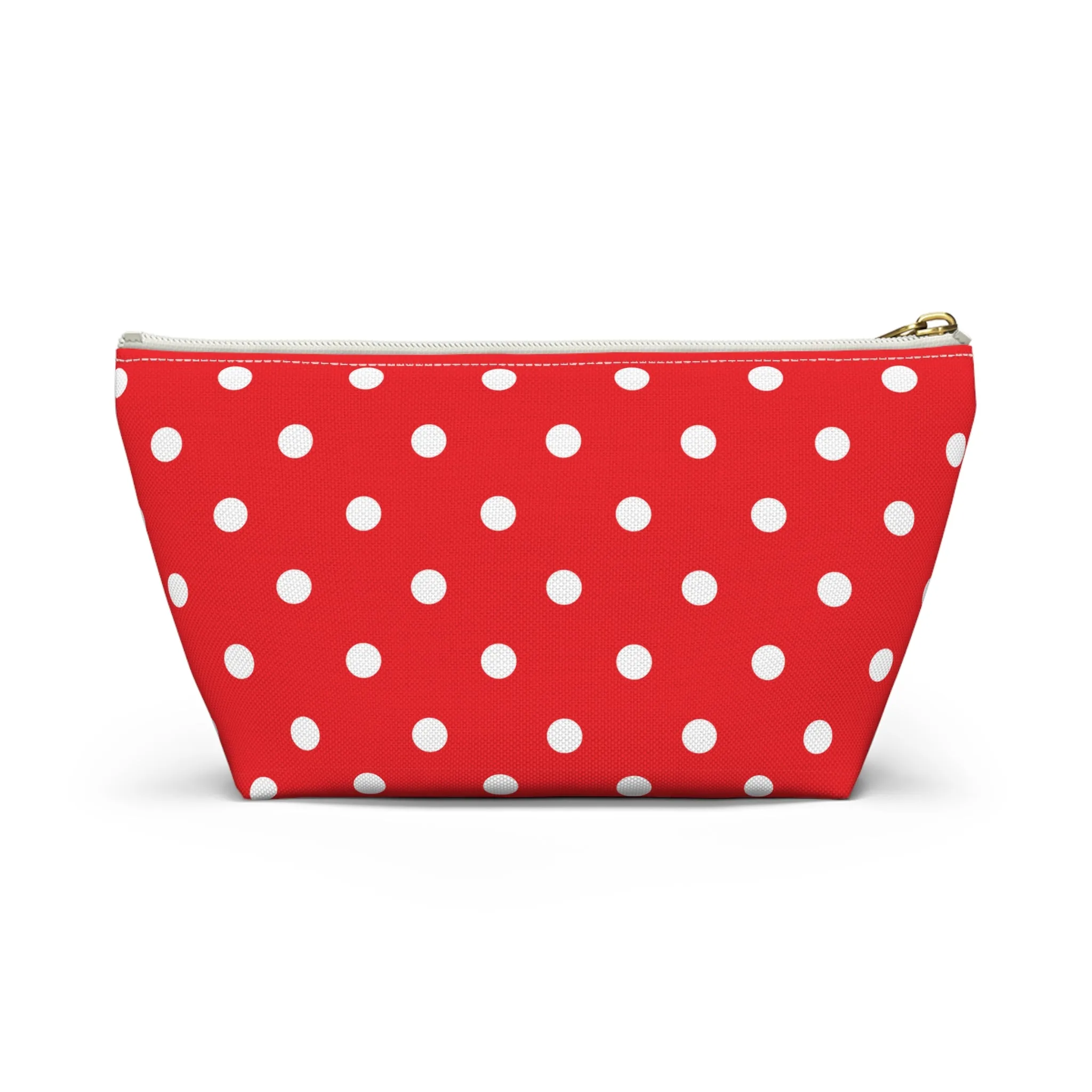 Red and White Polka Dot Accessory Pouch