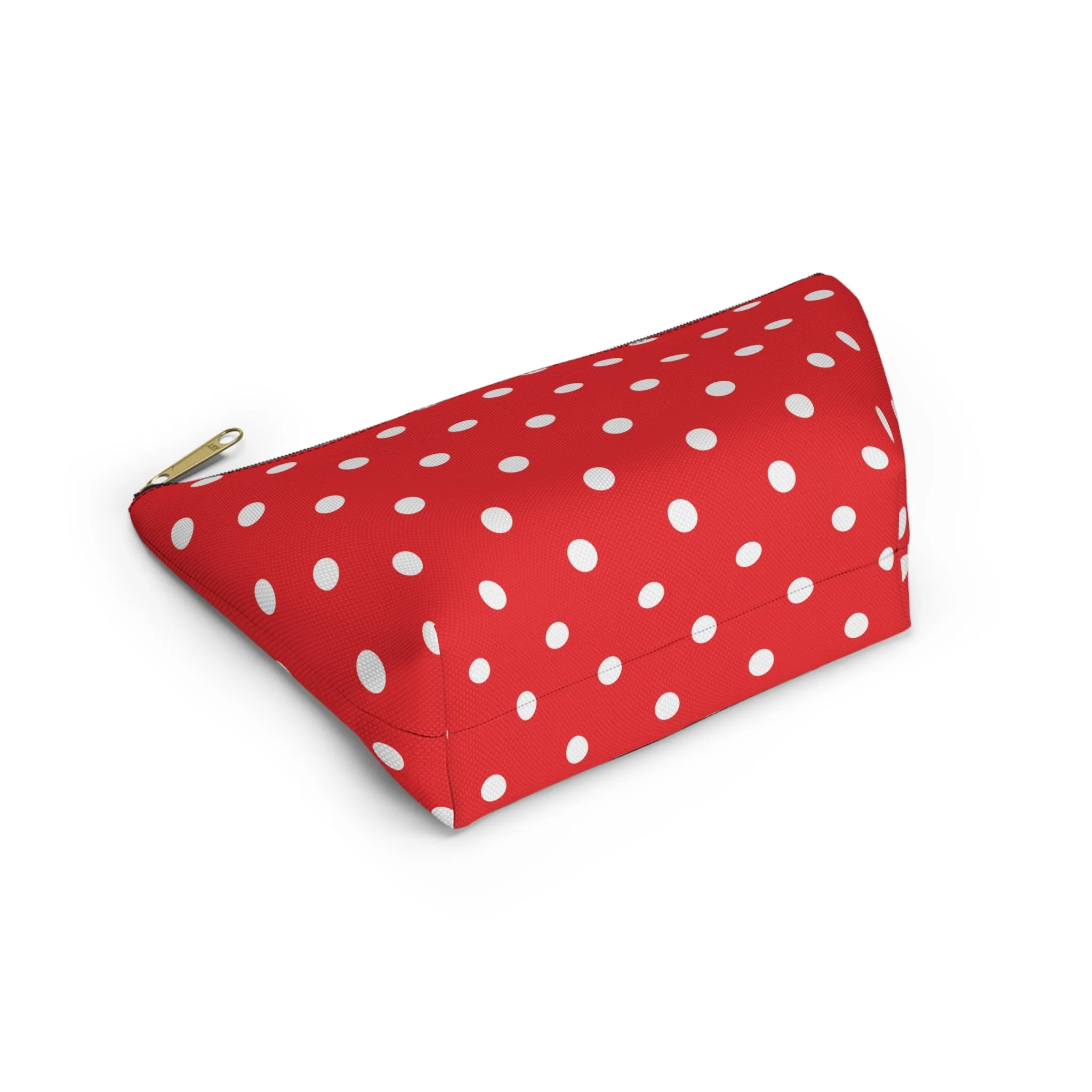 Red and White Polka Dot Accessory Pouch