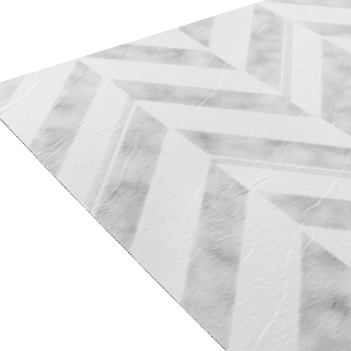 Retro Self Adhesive 12-Inch Vinyl Floor Tiles, 20 Tiles - 12" x 12", Chevron Pattern - Peel & Stick, DIY Flooring for Kitchen, Dining Room, Bedrooms & Bathrooms by Achim Home Decor