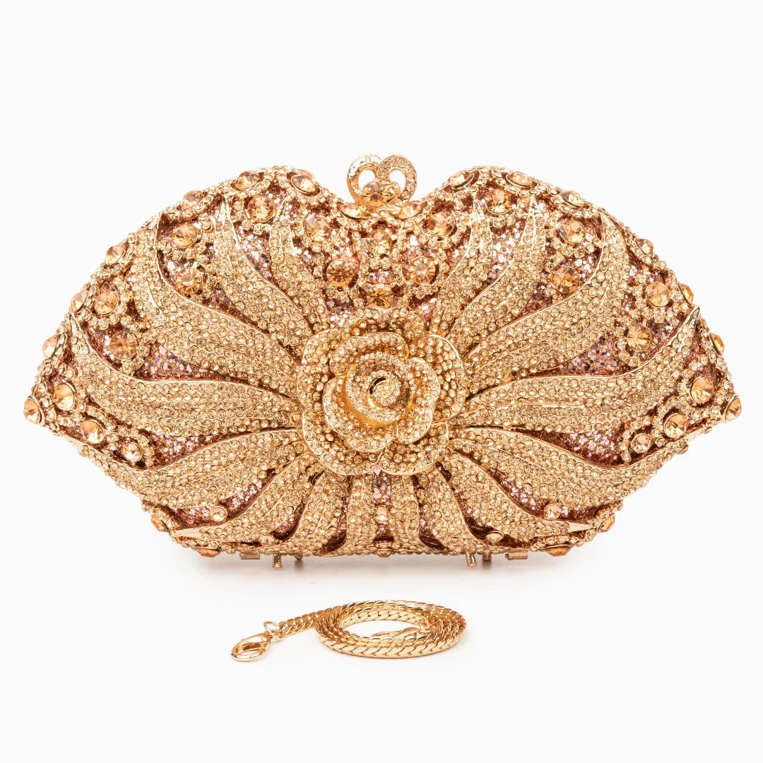 Rhinestone Clutch Bag by Valerie
