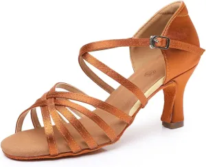 Rosefinch Professional-Grade Non-Slip Latin Dance Shoes for Women - Lightweight and Flexible Ballroom Dance Shoes for Students and Teachers