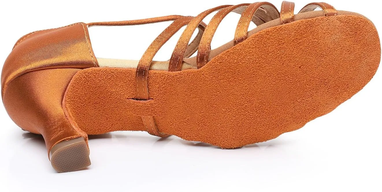 Rosefinch Professional-Grade Non-Slip Latin Dance Shoes for Women - Lightweight and Flexible Ballroom Dance Shoes for Students and Teachers