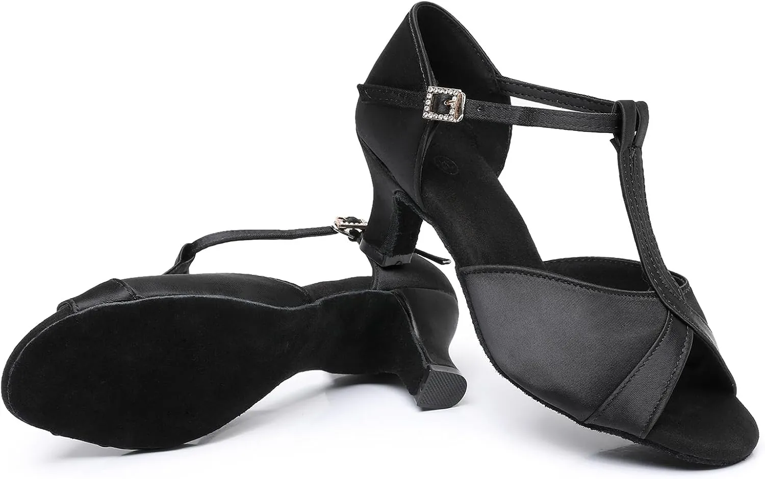 Rosefinch Women's Latin Dance Shoes Satin Professional Ballroom Salsa Wedding Dancing Shoes
