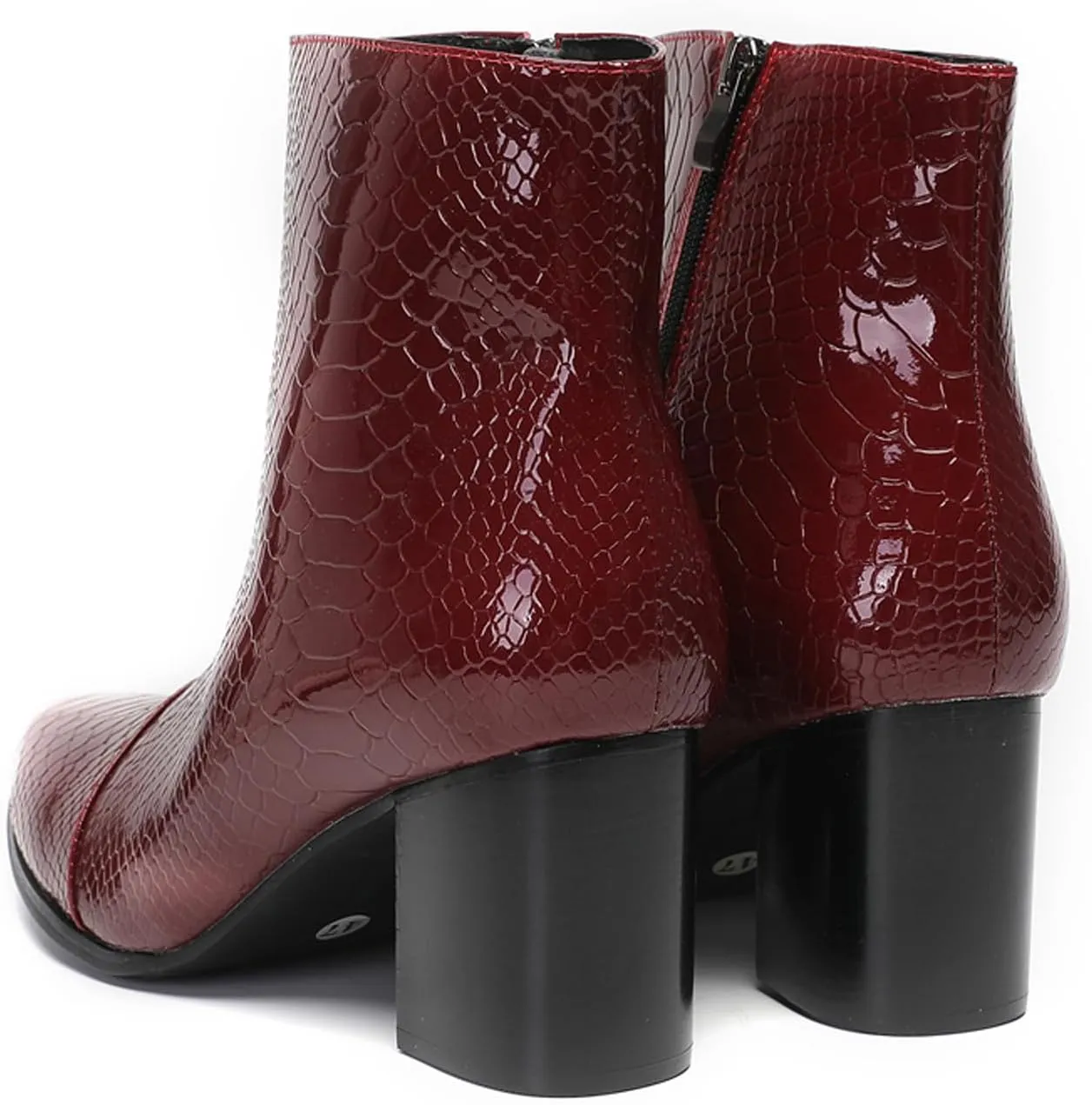 Santimon Mens Boots Dress Casual Chelsea Boots Fashion Patent Leather Cowboy Western Heel Boots Prom Wedding Zipper Motorcycle Ankle Boots for Men