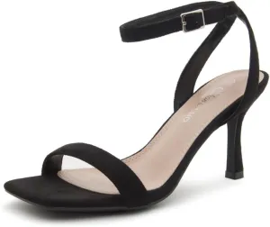 Shoe Land Women’s High Heel Sandals | Strappy Slingback Heels with Square Open Toe | Ankle Strap Dressy Stilettos for Wedding, Party & Evening Events 2025