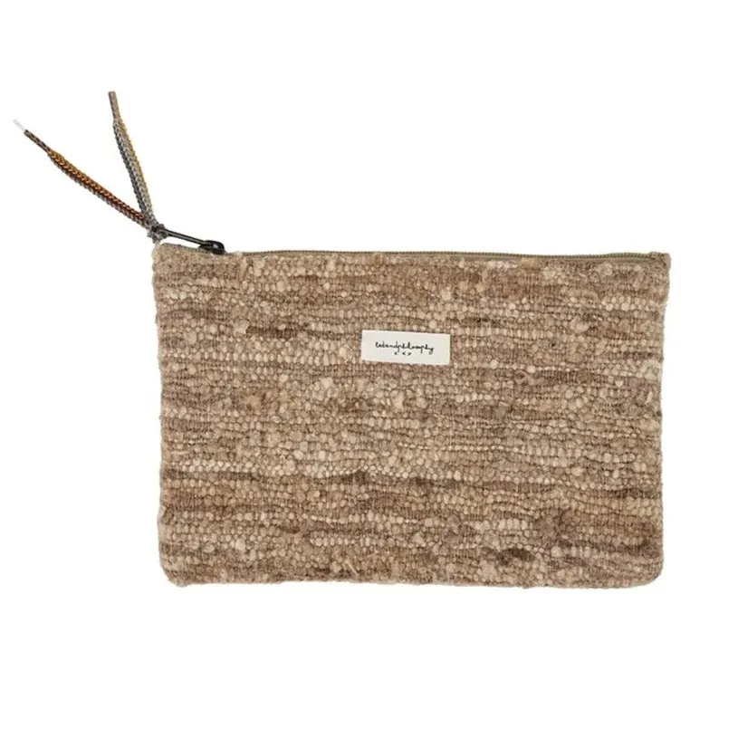 Silk and jute pouch 25x17cm (Artisan made)