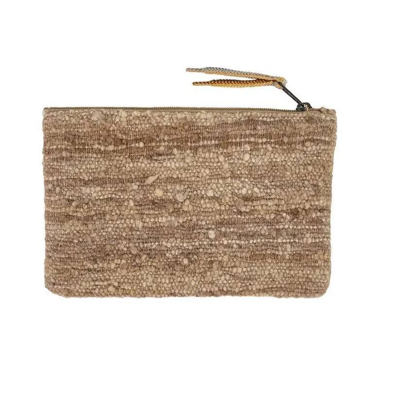 Silk and jute pouch 25x17cm (Artisan made)