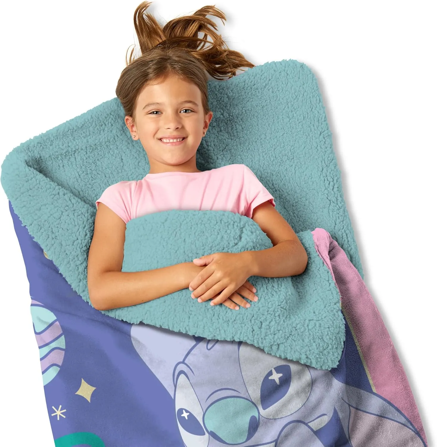 Silk Touch Throw Blanket Sherpa Slumber Bag, 27 x 56 Inches