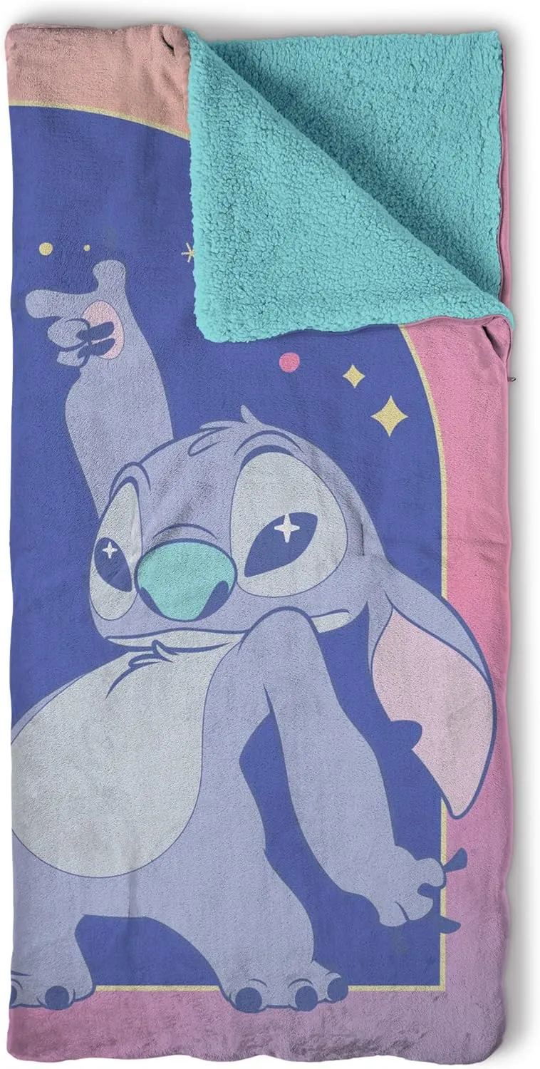 Silk Touch Throw Blanket Sherpa Slumber Bag, 27 x 56 Inches