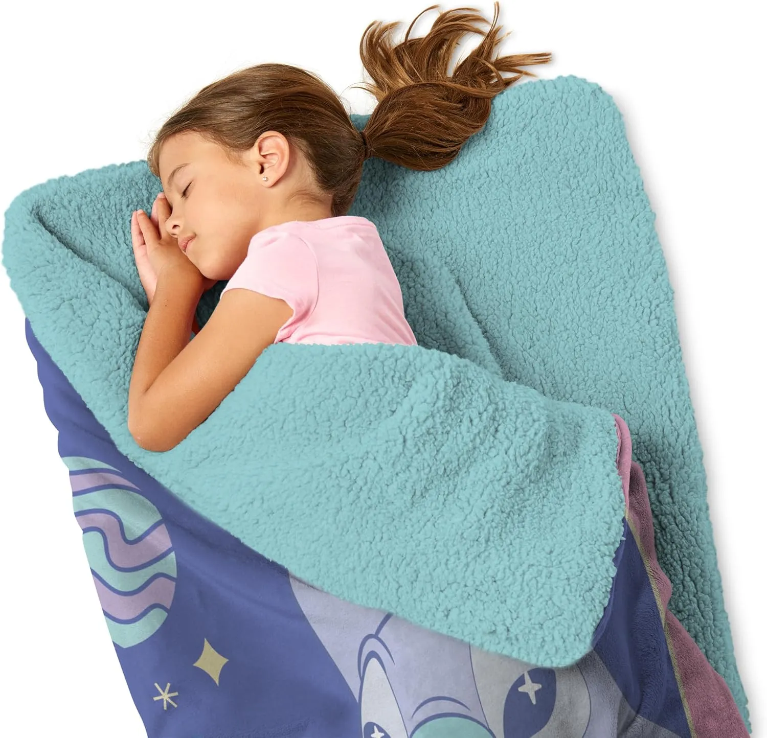 Silk Touch Throw Blanket Sherpa Slumber Bag, 27 x 56 Inches