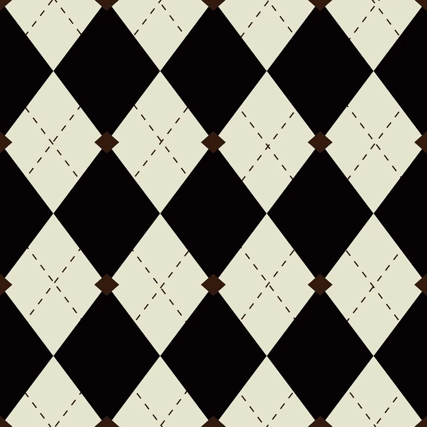 Simon&Siff Retro Peel and Stick Wallpaper Black and White Wallpaper Vintage Plaid British Geometric Wall Paper for Bathroom Kitchen Cabinet Contact Paper 17.3"x394"