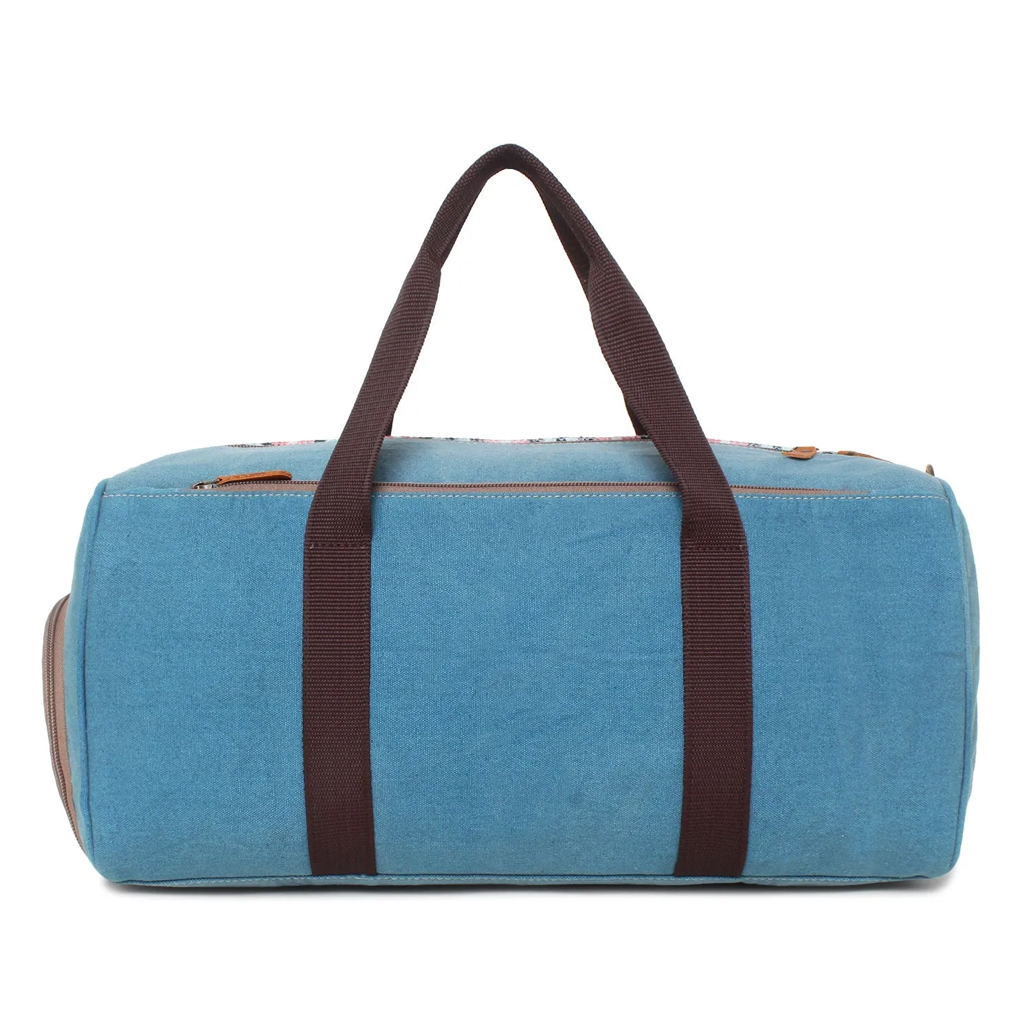 Sixtease Up-cycled Canvas Duffle Bag: Sustainable Style, Urban Adventure, Perfect for Eco-Conscious Explorers and Trendsetting Travelers! - (SB-4035)