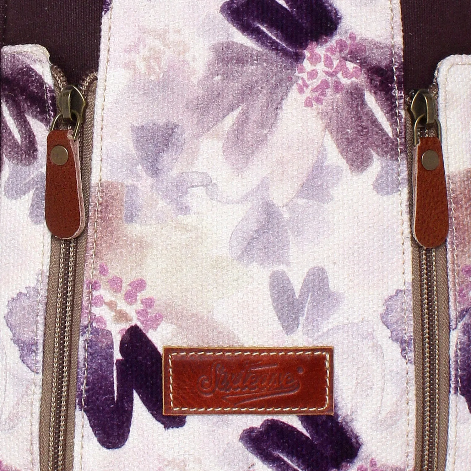 Sixtease Up-cycled Canvas Travel Sling Bag: Journey in Sustainable Style, Where Convenience Meets Eco-Friendly Craftsmanship! - (SB-4237)