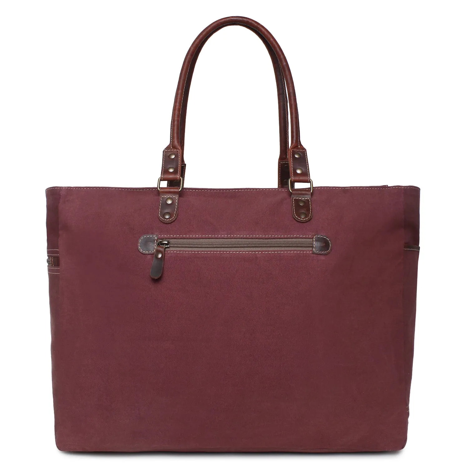 Sixtease Up-cycled Canvas Weekender Bag: Travel Smart with Sustainable Style, Perfect for Your Getaway Adventures! - (SB-4323)