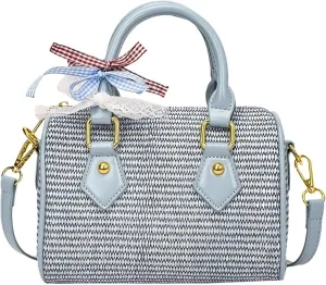 Small Cute Beach Bags for Women Straw Purses for Women Summer Purse Vacation Handbags Crossbody Bags Shoulder Bag