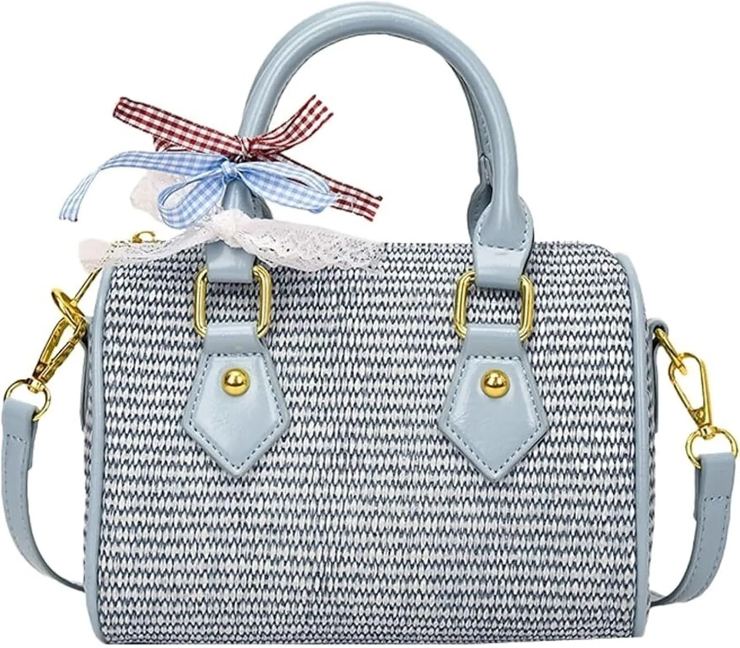 Small Cute Beach Bags for Women Straw Purses for Women Summer Purse Vacation Handbags Crossbody Bags Shoulder Bag