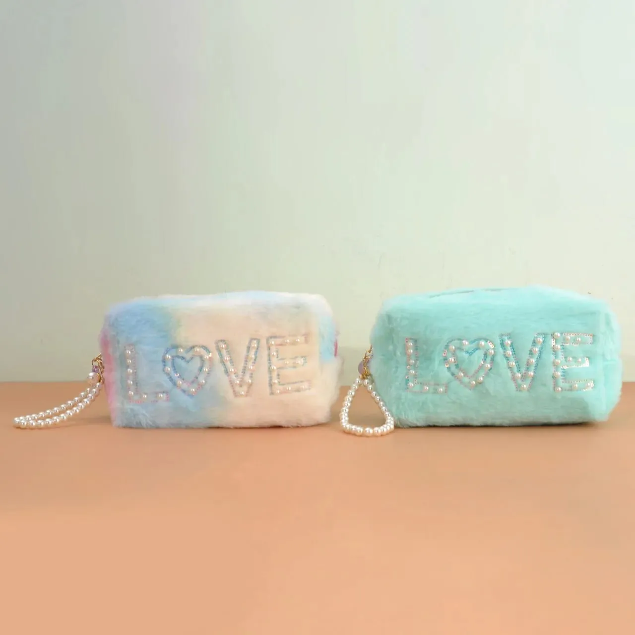 Soft Fur Travel Makeup Pouch