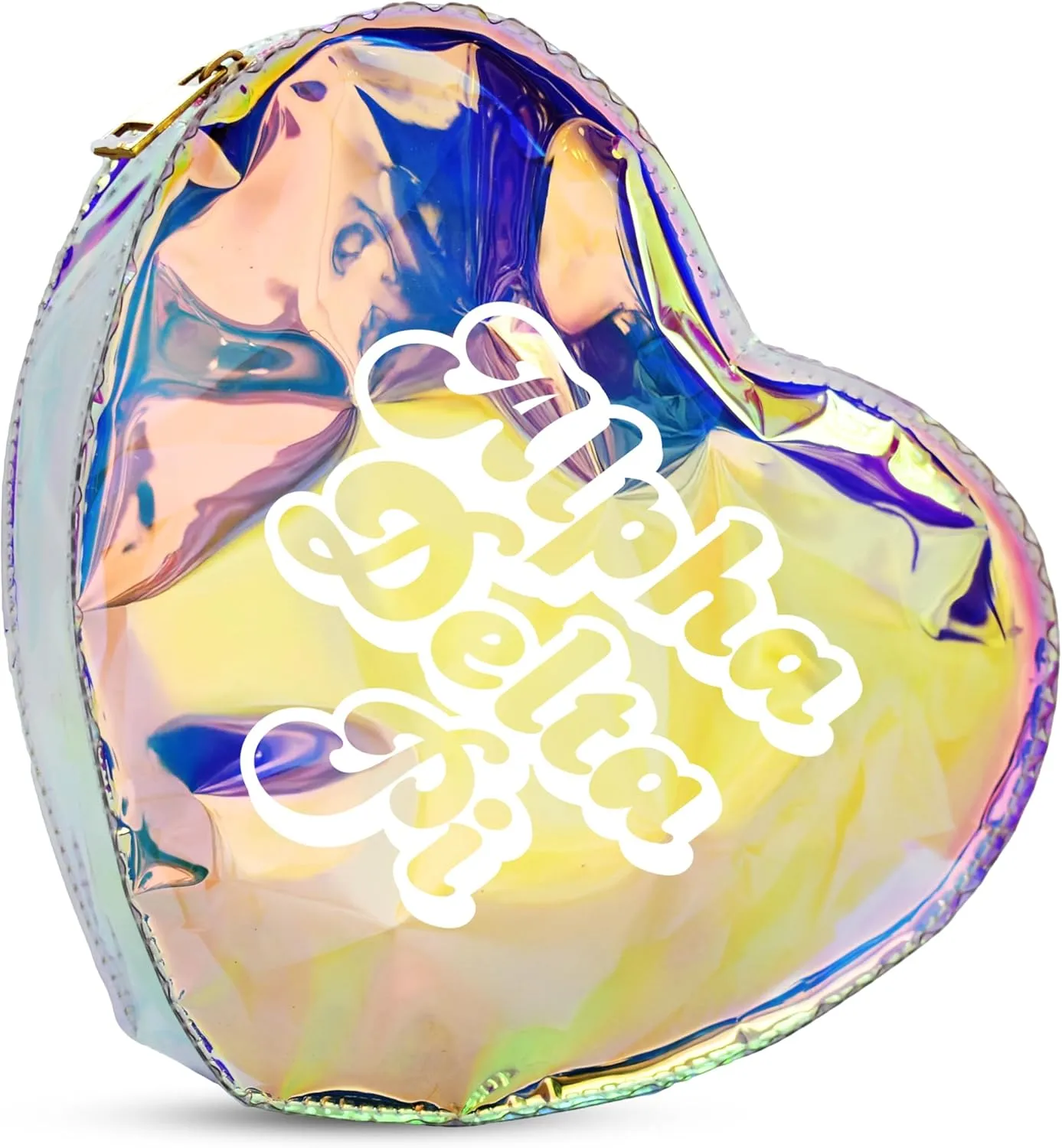 Sorority Shop Alpha Delta Pi Heart Shaped Makeup Bag