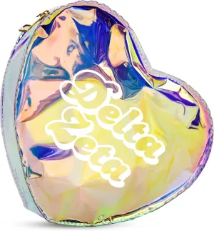 Sorority Shop Delta Zeta Heart Shaped Makeup Bag