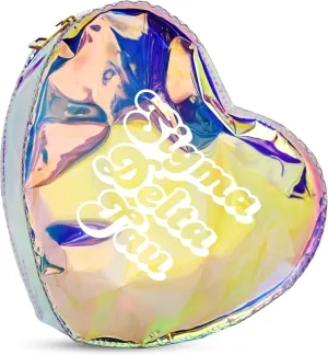 Sorority Shop Sigma Delta Tau Heart Shaped Makeup Bag