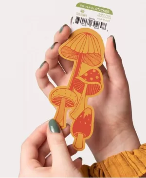 Soul Flower - Retro Mushrooms Sticker