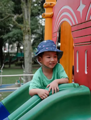 Space Grey - Reversible Bucket Hat (Baby/Toddler)