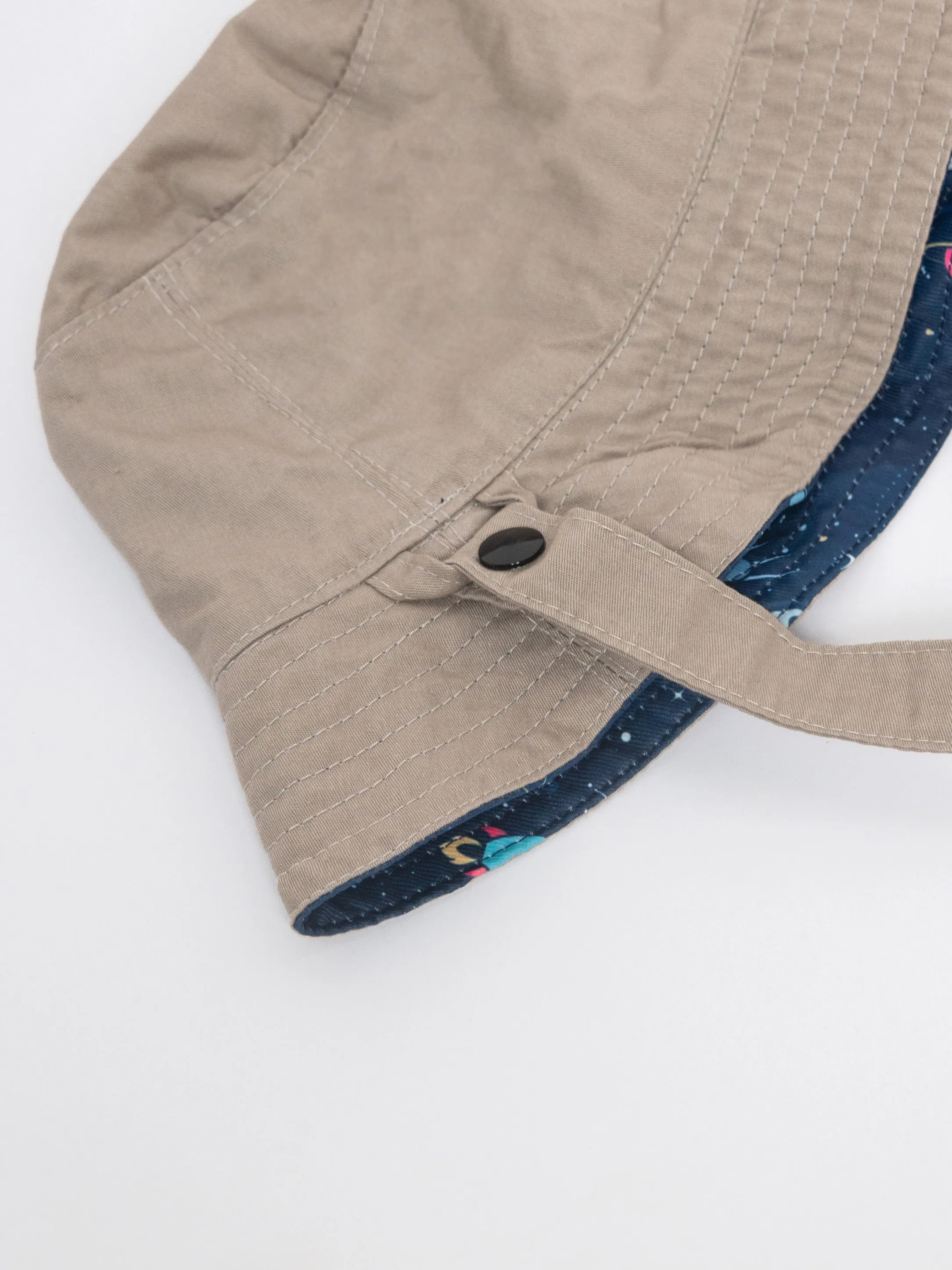 Space Grey - Reversible Bucket Hat (Baby/Toddler)