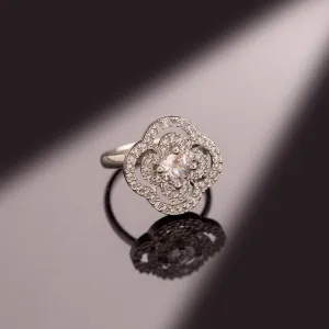 Sparkling Elegance Empress American Diamond Ring